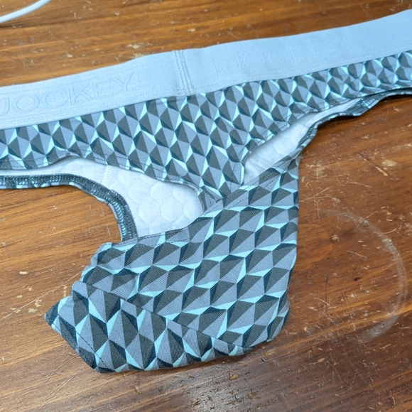 Jockey Essentials 4-Pack Cotton Stretch Men's Thong - Size Large - Picture 9 of 9